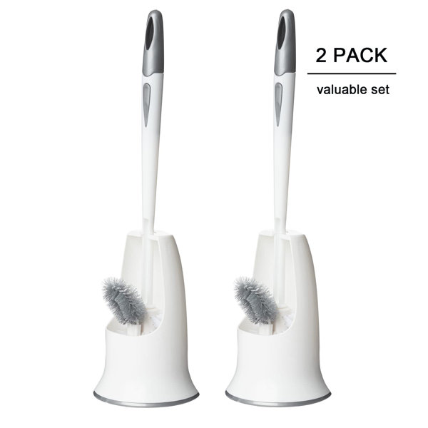 A Home Plastic Toilet Brush And Holder Wayfair